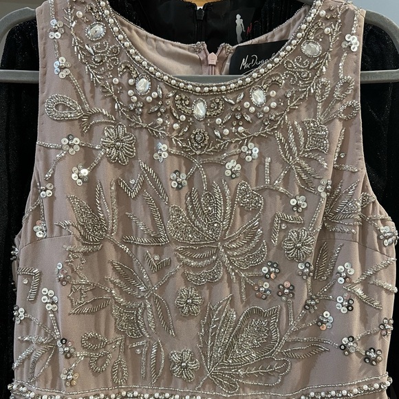 NEW with tag lavender sleeveless beaded gown US size 10 - Picture 11 of 16